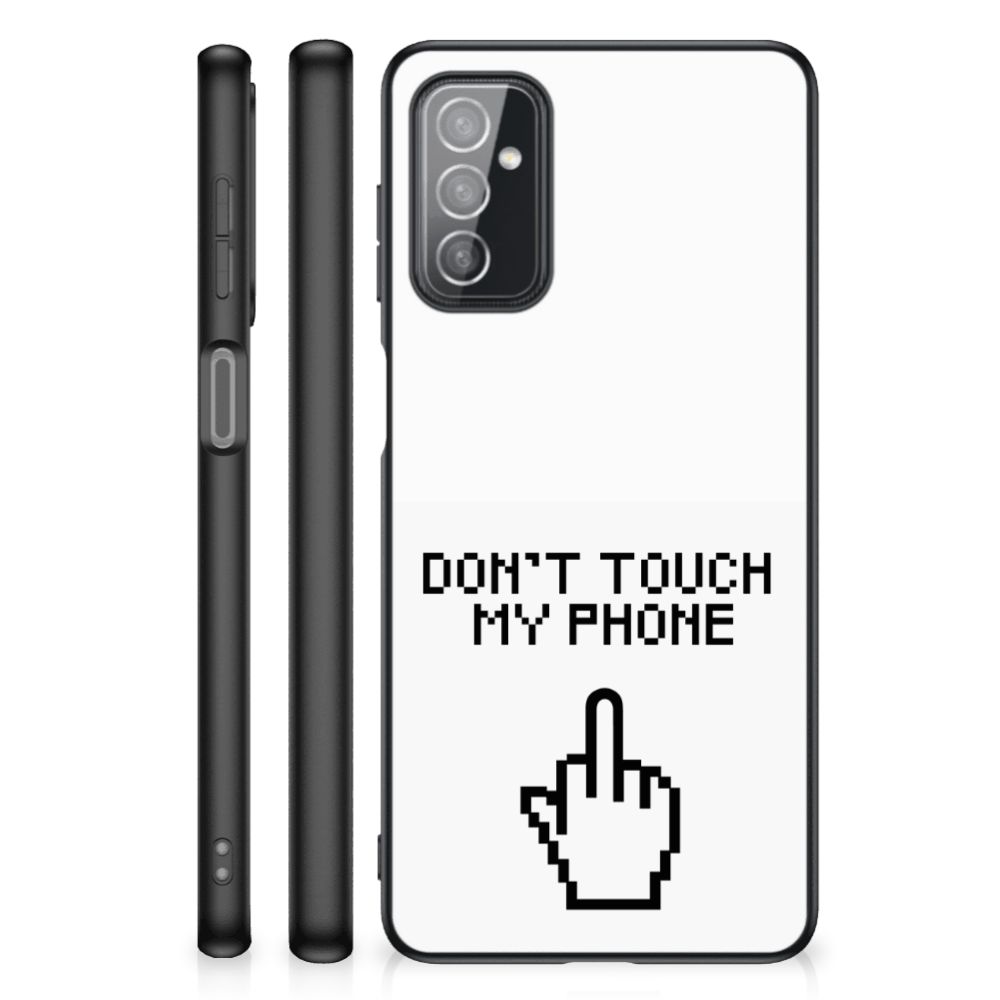 Samsung Galaxy M52 Telefoon Hoesje Finger Don't Touch My Phone B2C Telecom