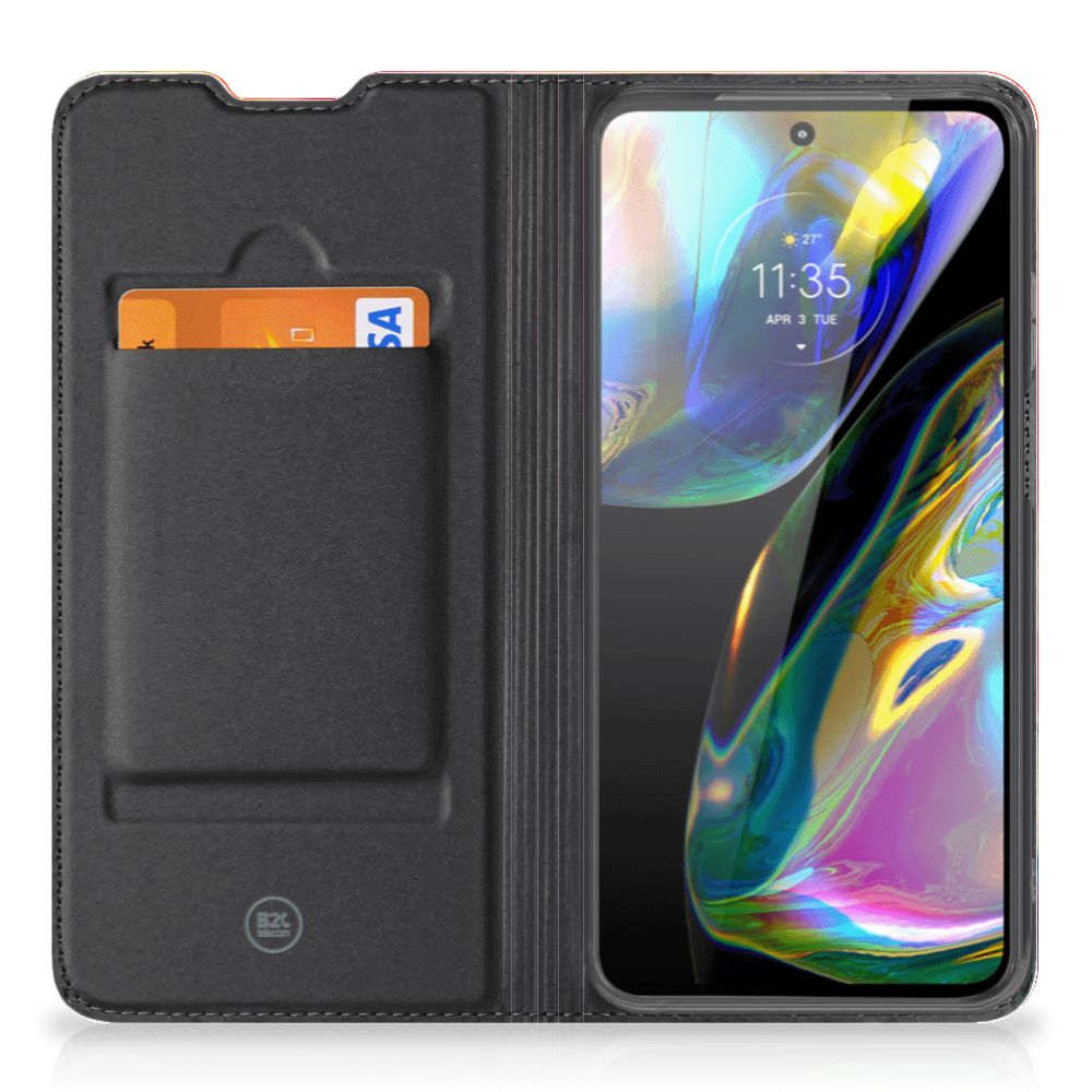 Bookcase Motorola Moto G52 | Moto G82 Watercolor Dark - B2C Telecom