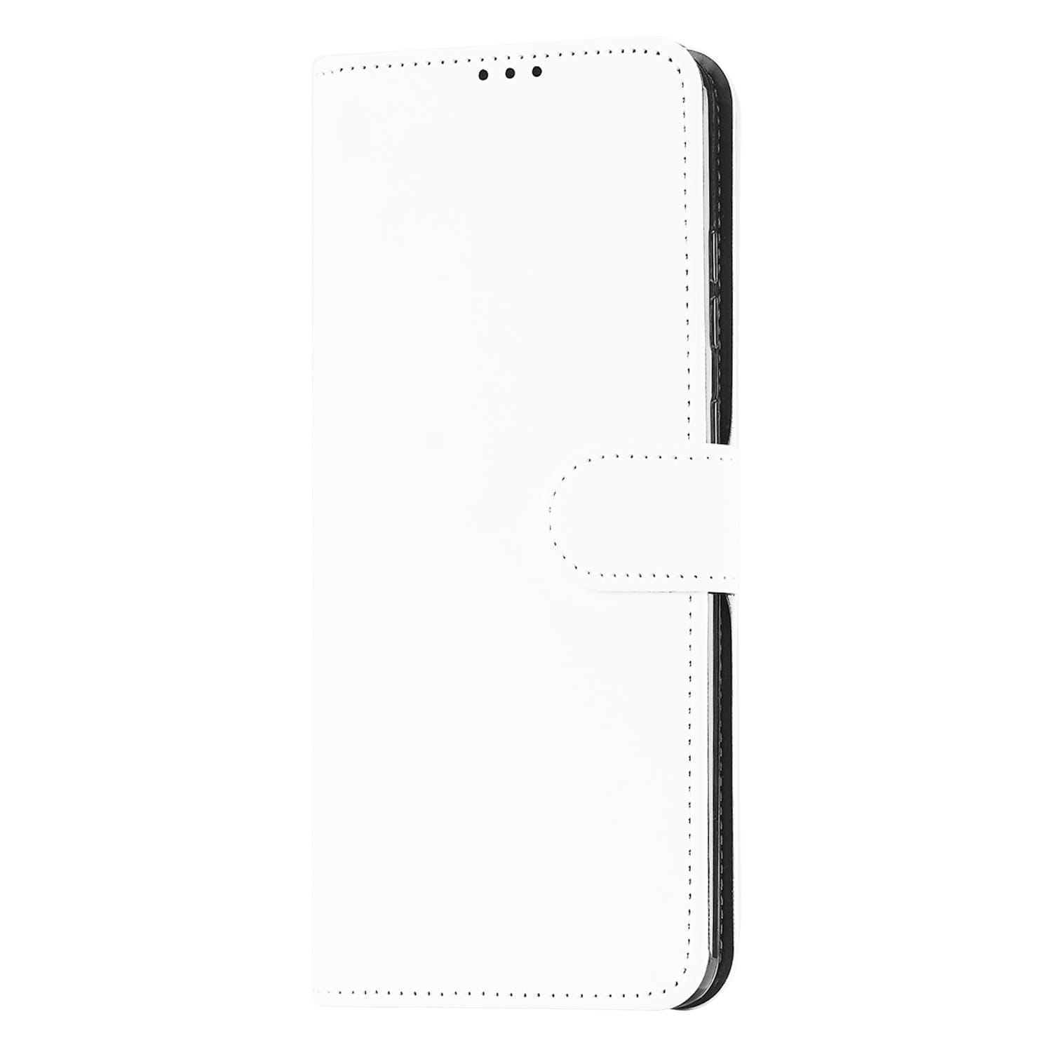 Bookcase Galaxy Note 10 Lite Hoesje Wit met Pasjeshouder