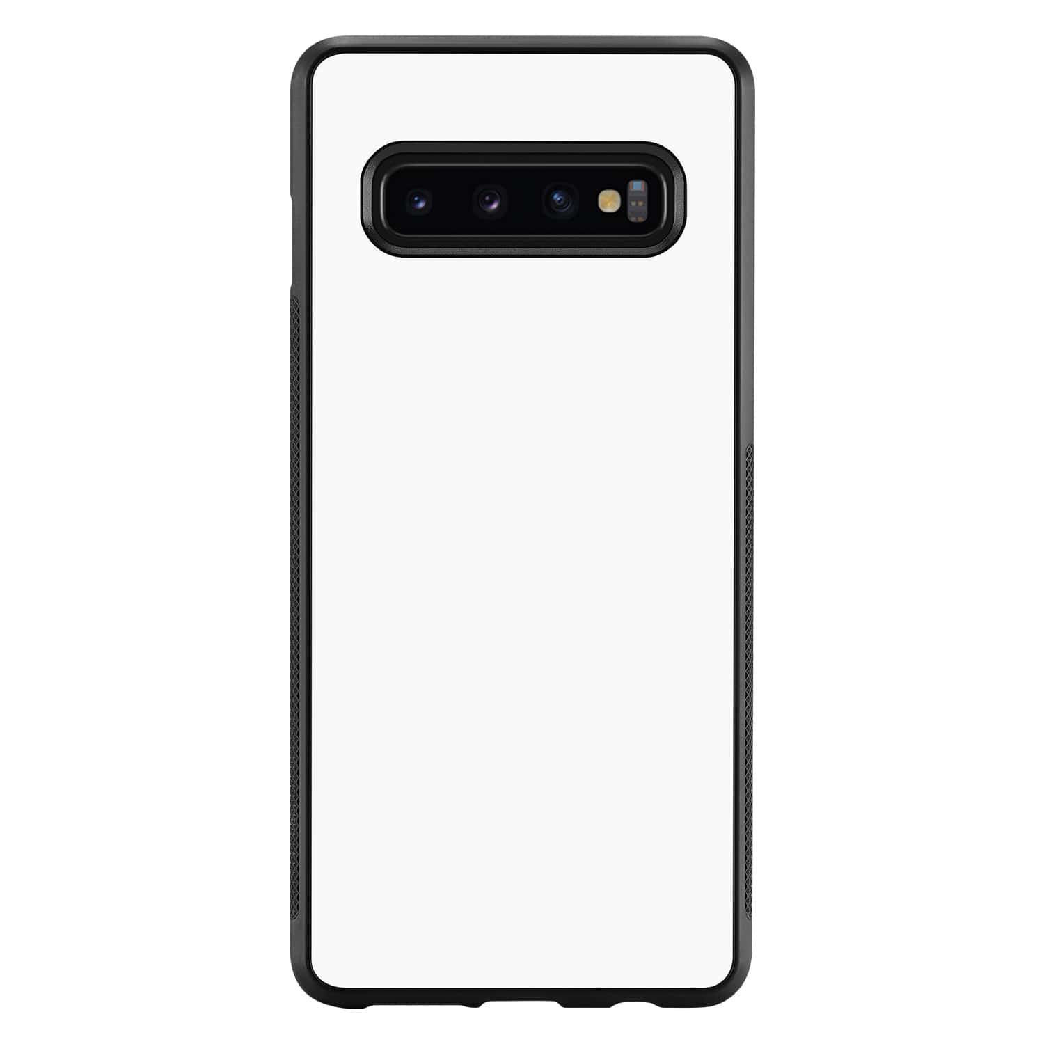 Samsung Galaxy S10 Plus Hoesje TPU Gripcase Zwart/wit