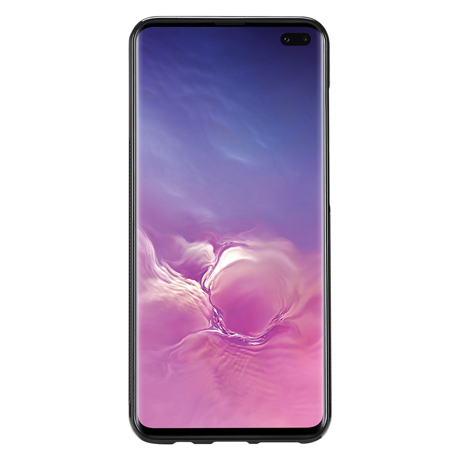 Samsung Galaxy S10 Plus Hoesje TPU Gripcase Zwart/wit