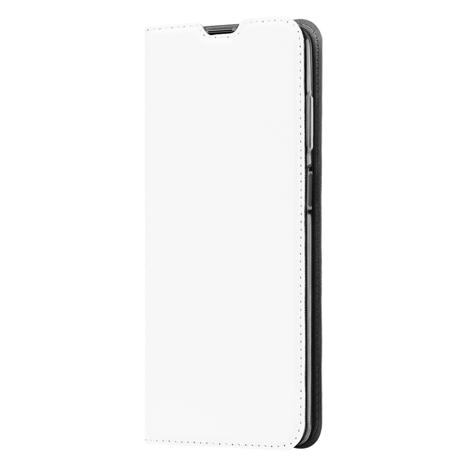 Huawei P40 Lite Book Case Hoesje Wit met Pashouder