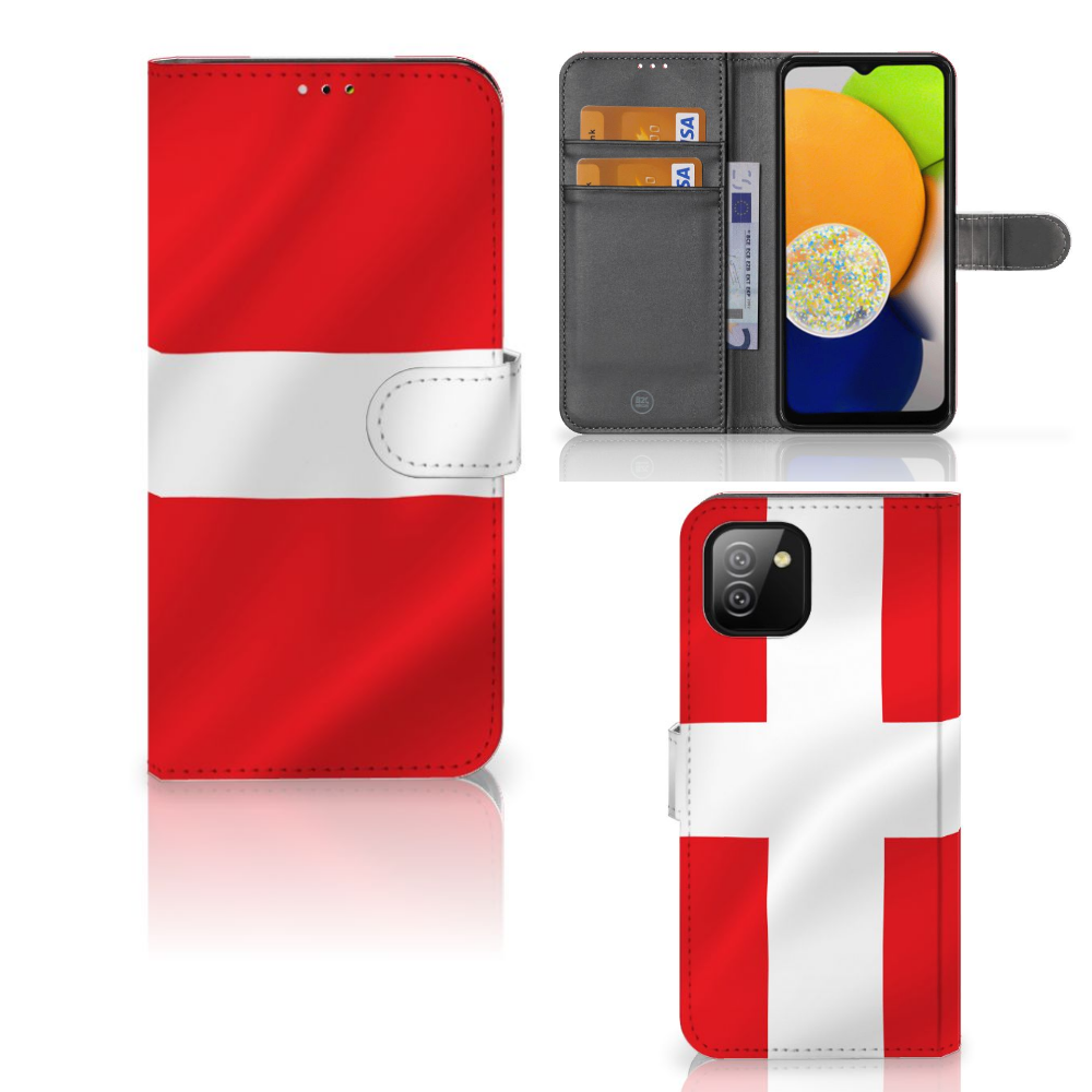 Samsung Galaxy A03 Bookstyle Case Denemarken