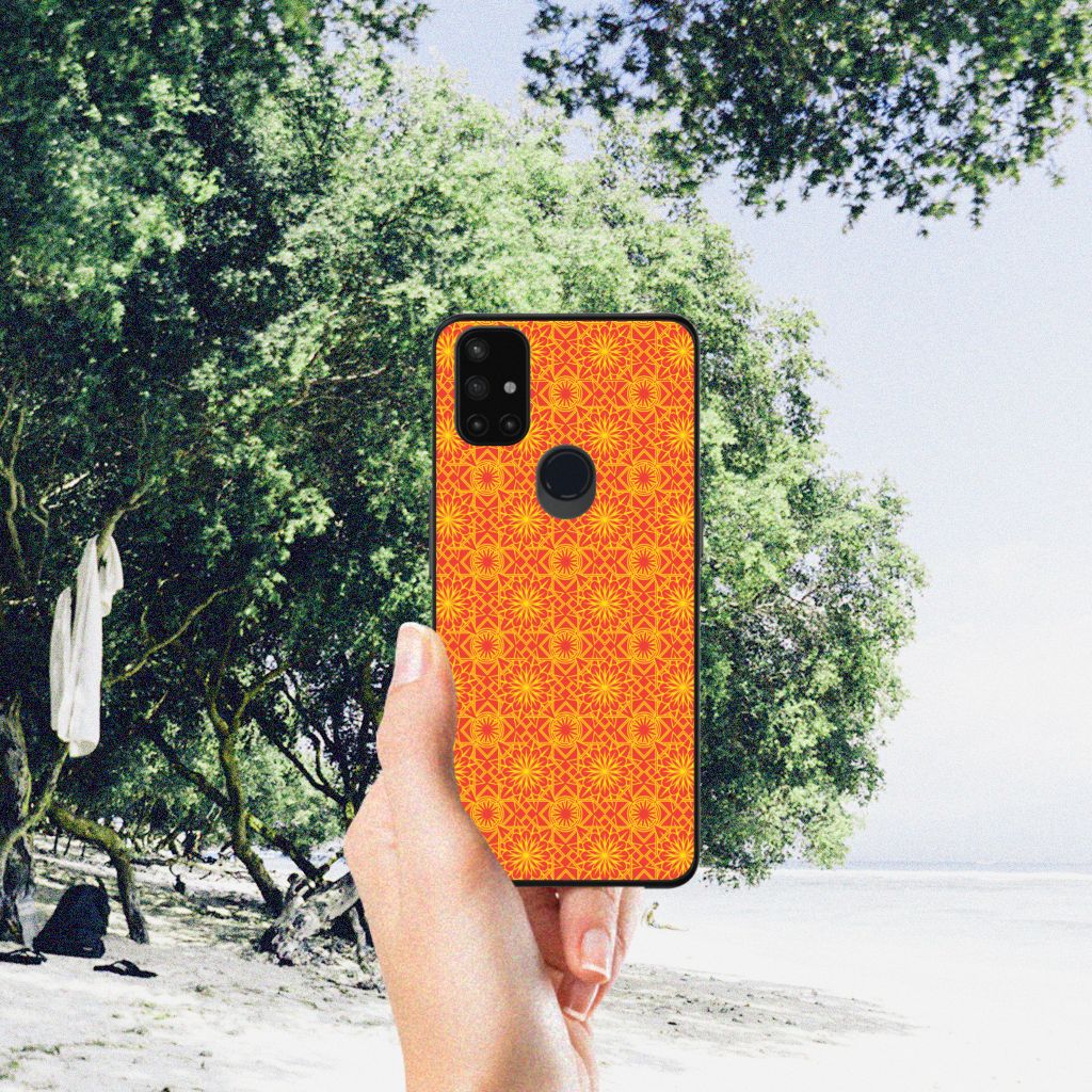 OnePlus Nord N10 5G Back Case Batik Oranje B2C Telecom