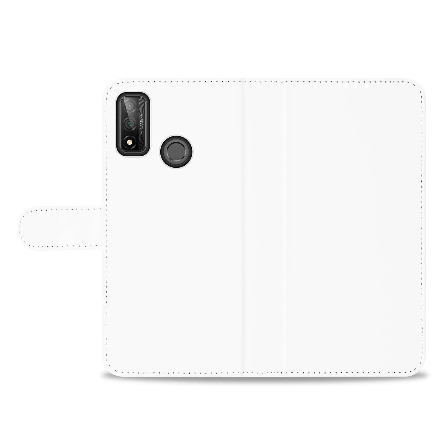 Book Case Huawei P Smart (2020) Hoesje Wit met Pasjeshouder