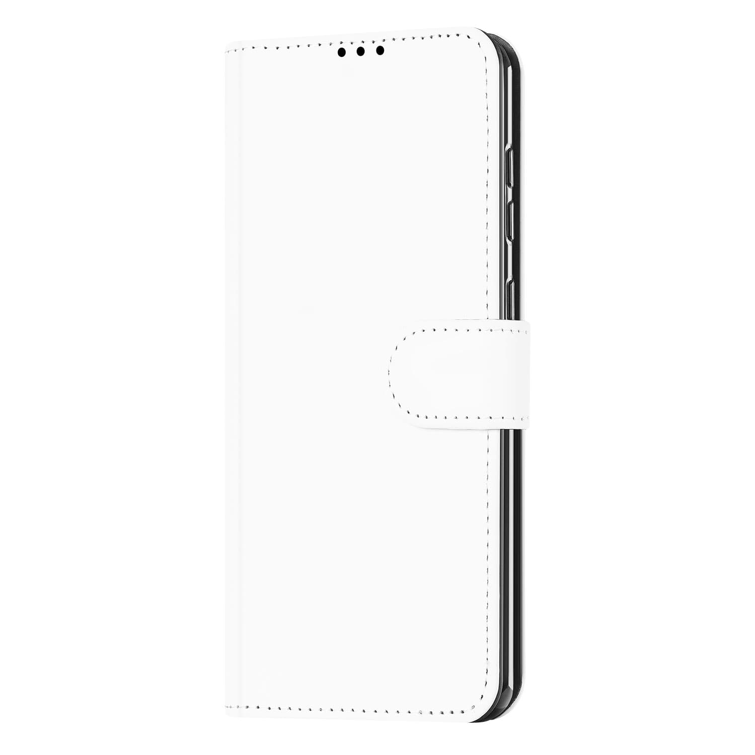 Book Case Huawei P Smart (2020) Hoesje Wit met Pasjeshouder