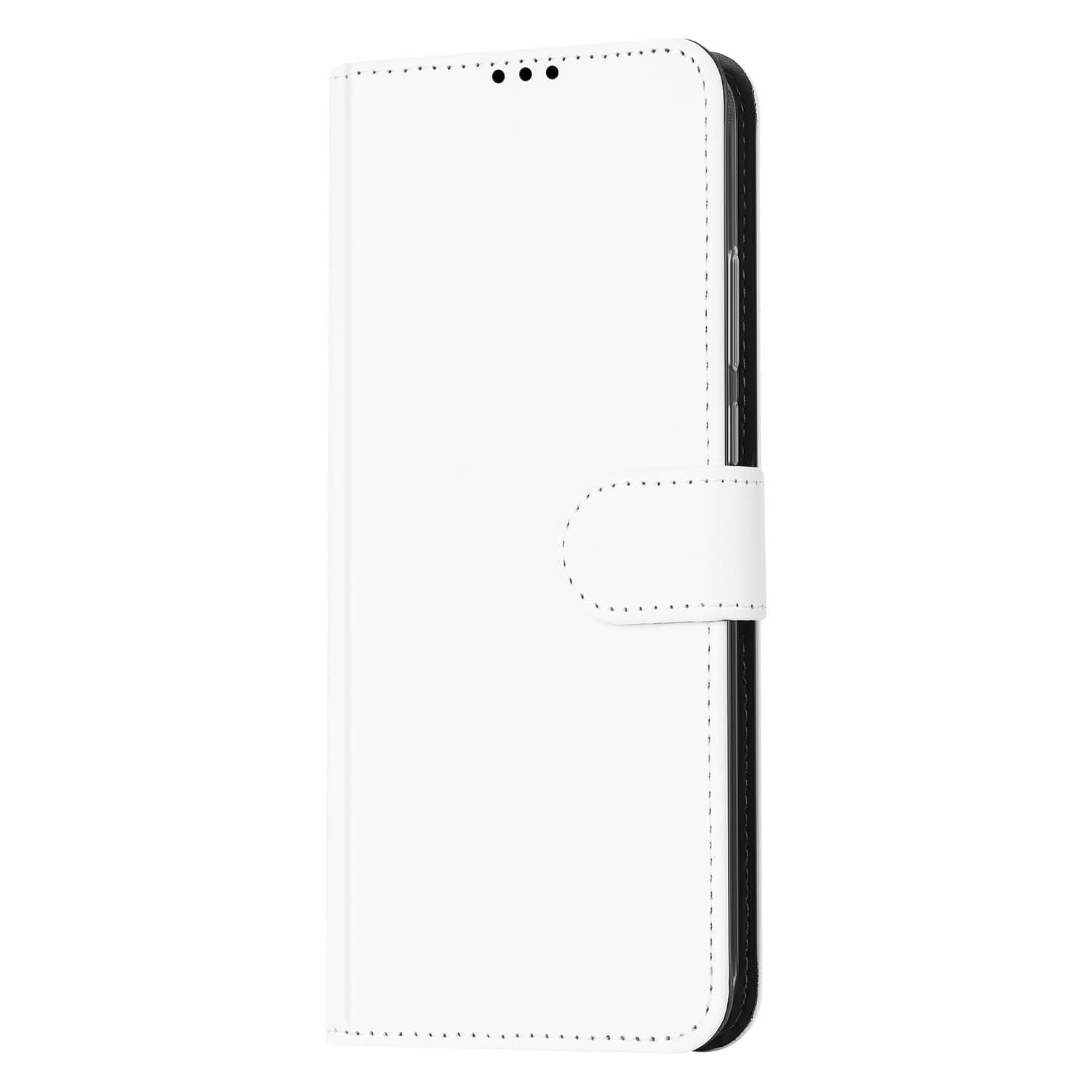 Hoesje Moto G8 Power Lite Wallet Case Wit met Pasjeshouder