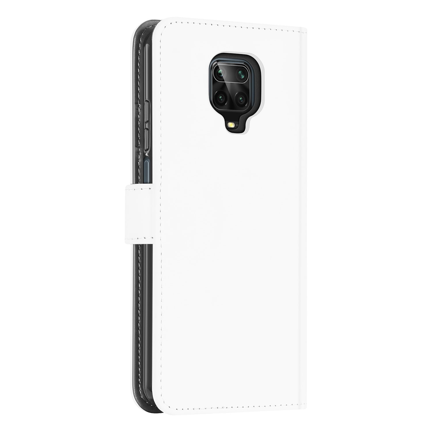 Wallet Case Xiaomi Redmi Note 9 Pro Wit met Pasjeshouder