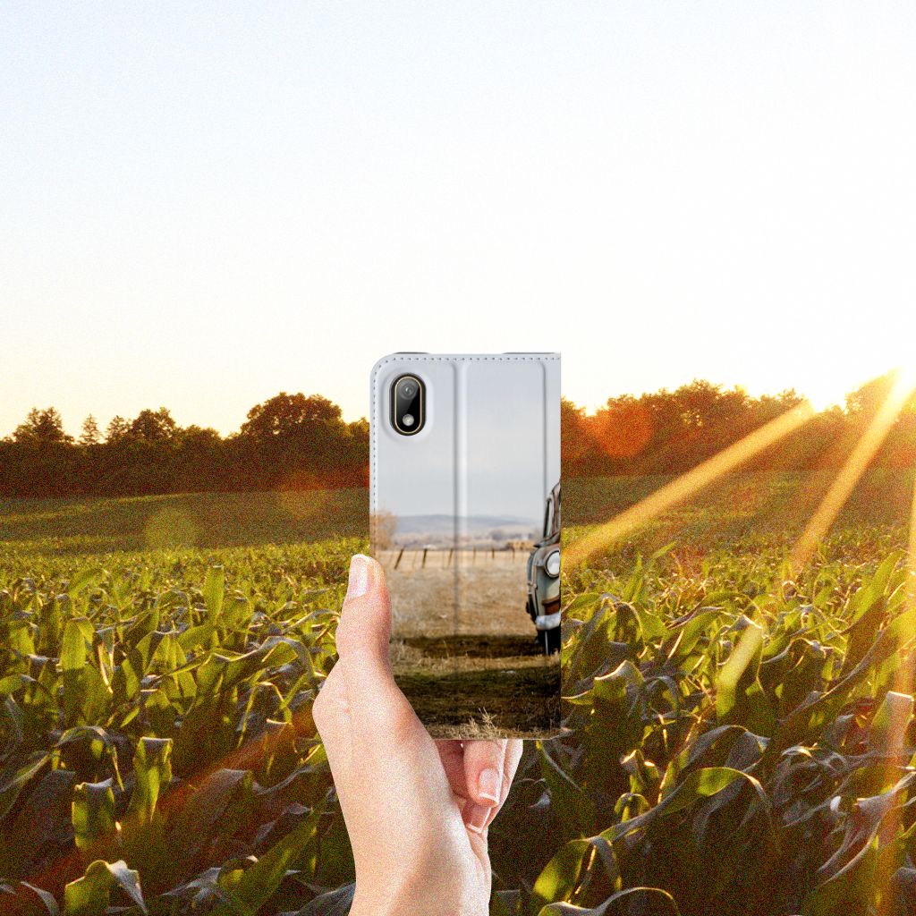 Huawei Y5 (2019) Stand Case Vintage Auto - B2C Telecom