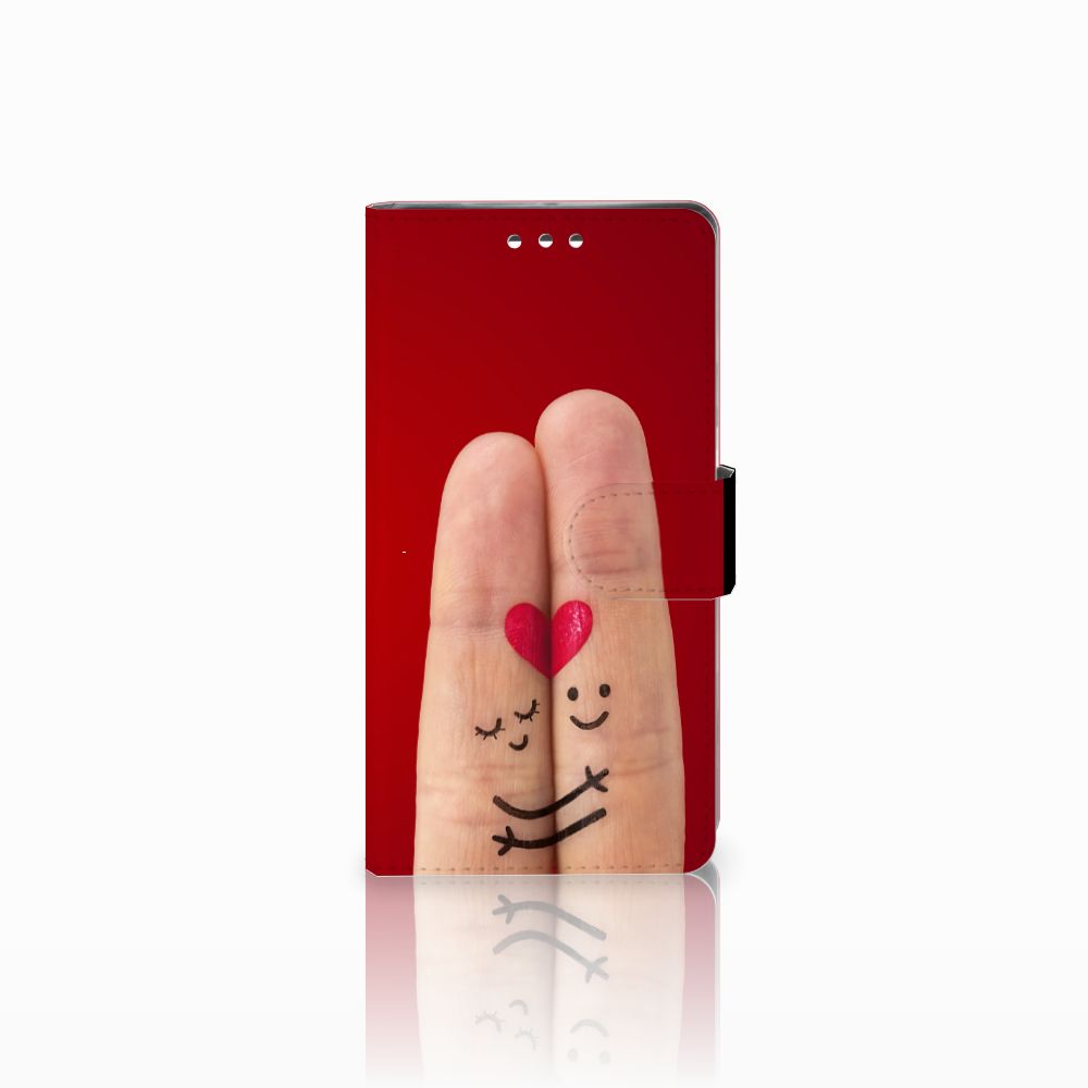 Sony Xperia XZ1 Wallet Case met Pasjes Liefde - Origineel Romantisch Cadeau