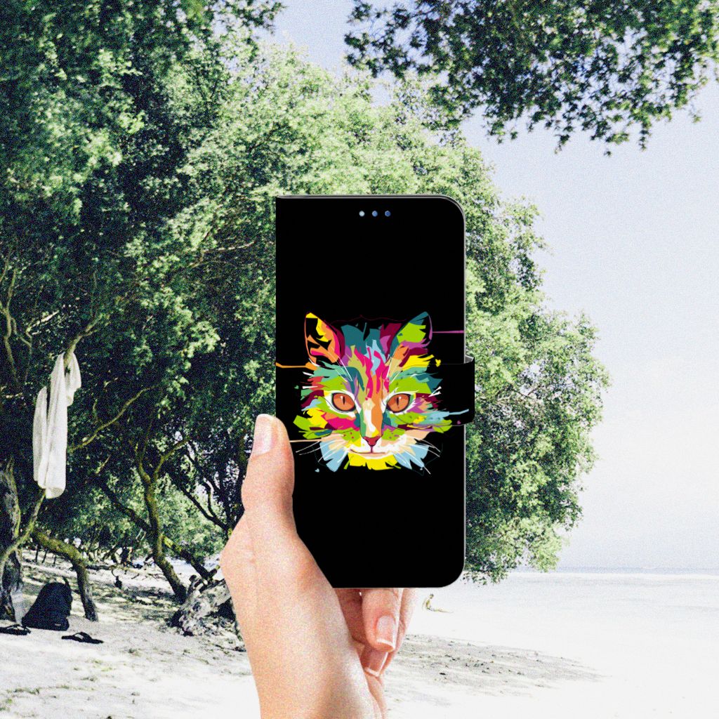 OPPO Find X3 Neo 5G Leuk Hoesje Cat Color