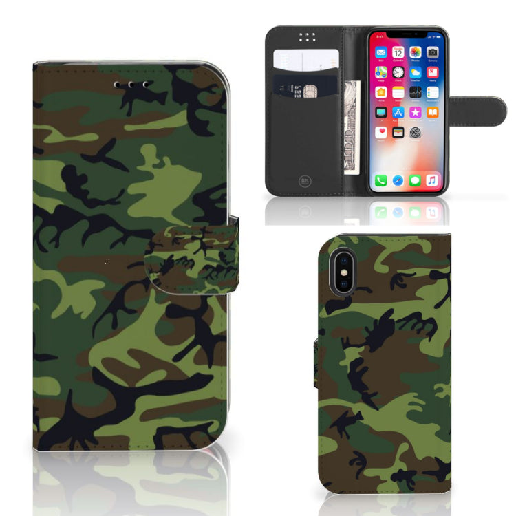 Apple iPhone X | Xs Telefoon Hoesje Army Dark