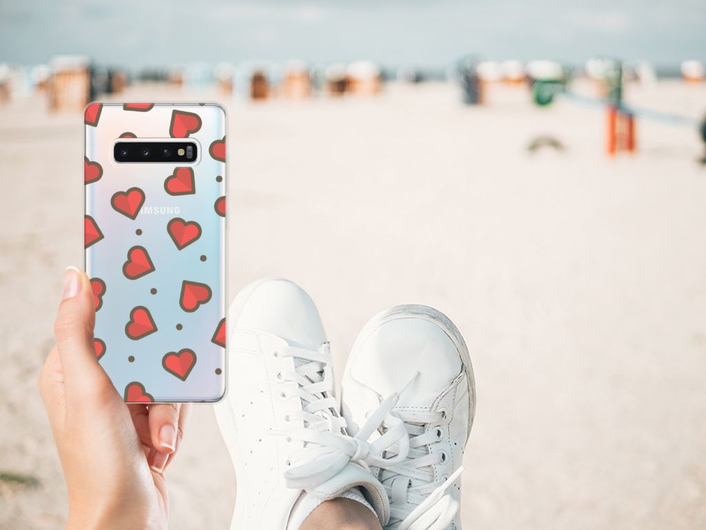 Samsung Galaxy S10 Plus TPU bumper Hearts