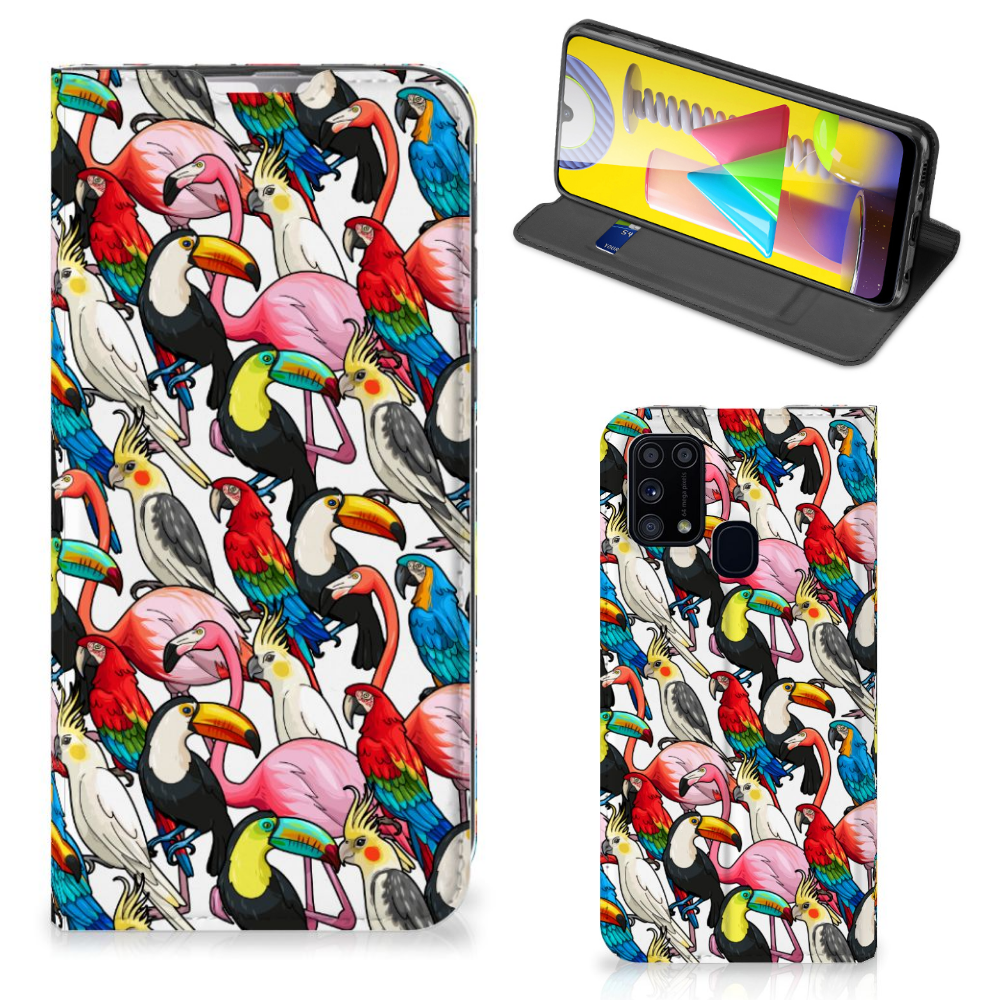 Samsung Galaxy M31 Hoesje maken Birds - B2C Telecom