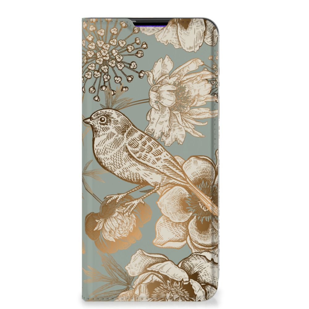 Smart Cover voor Samsung Galaxy A03s Vintage Bird Flowers - B2C Telecom