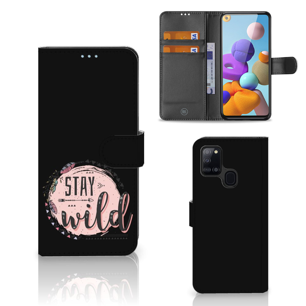 Samsung Galaxy A21s Leuk Hoesje Boho Stay Wild