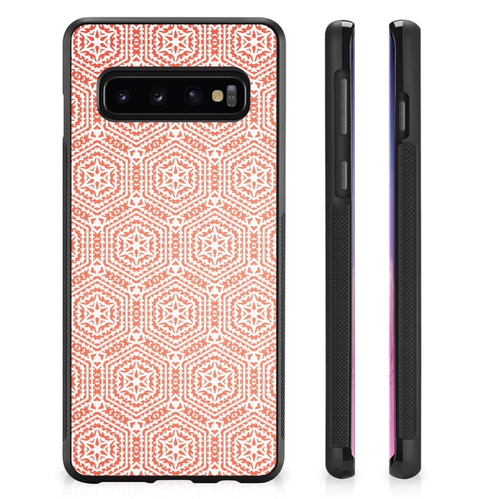 Samsung Galaxy S10+ Bumper Case Pattern Orange