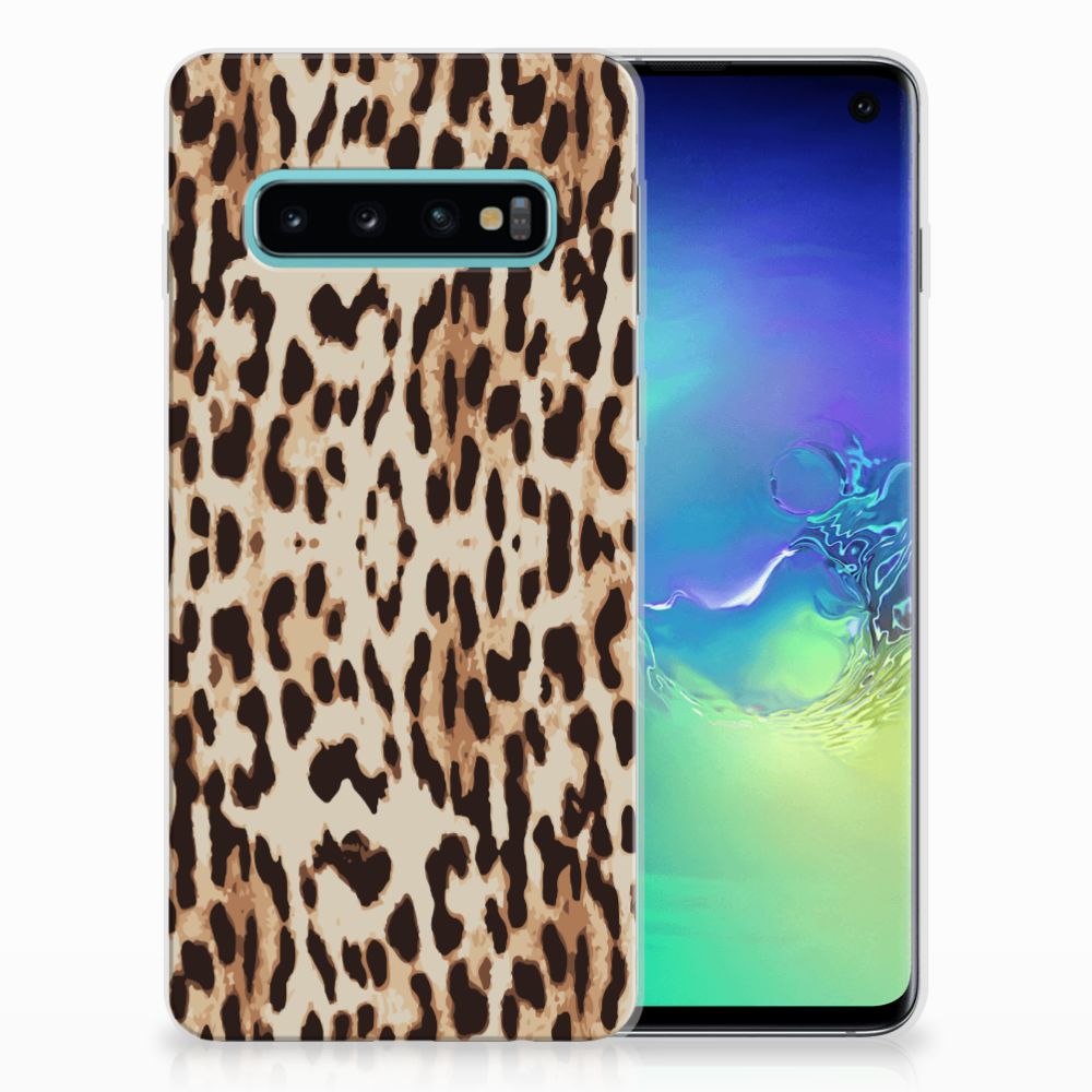 Samsung Galaxy S10 TPU Hoesje Leopard