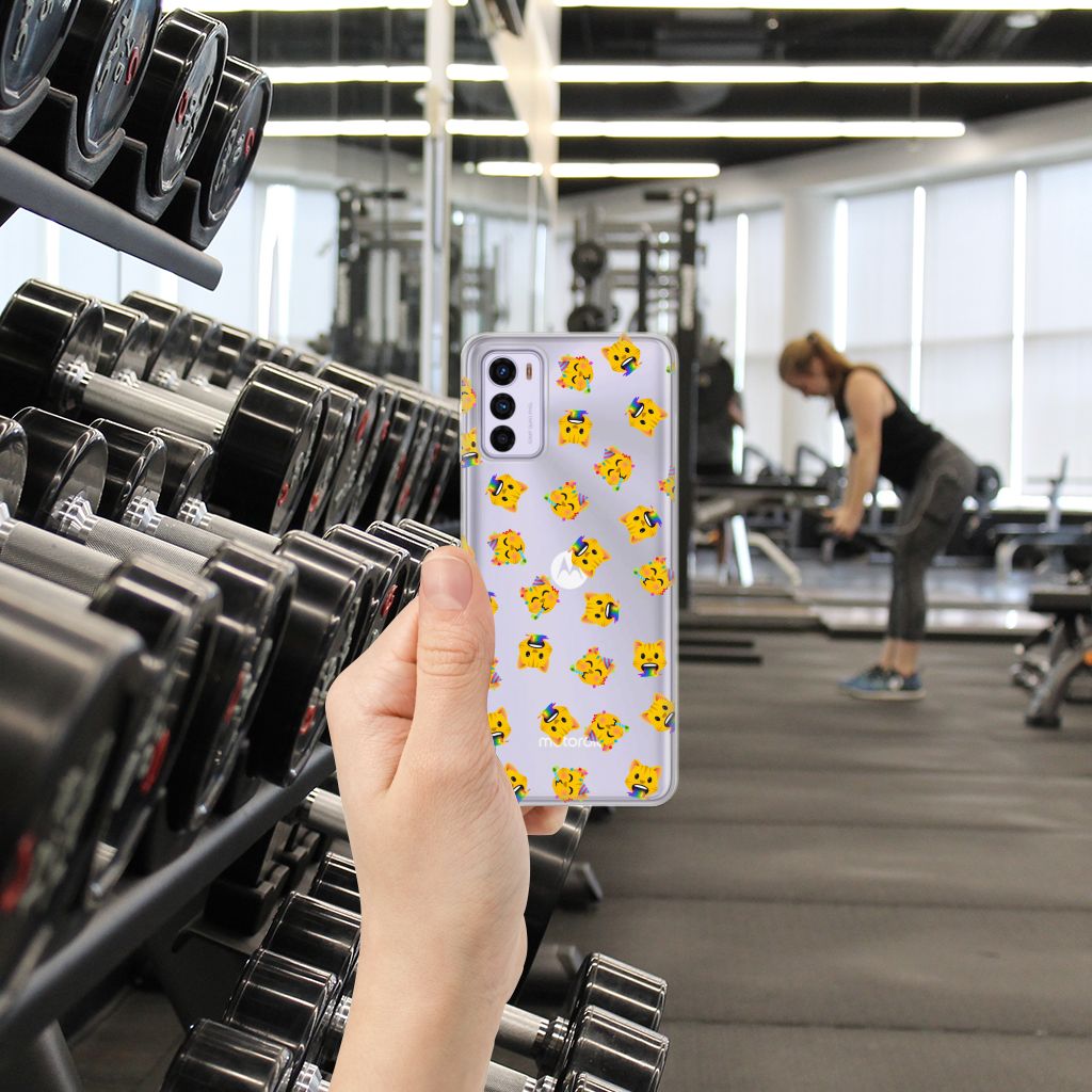 TPU bumper voor Motorola Moto G42 Katten Emojis B2C Telecom