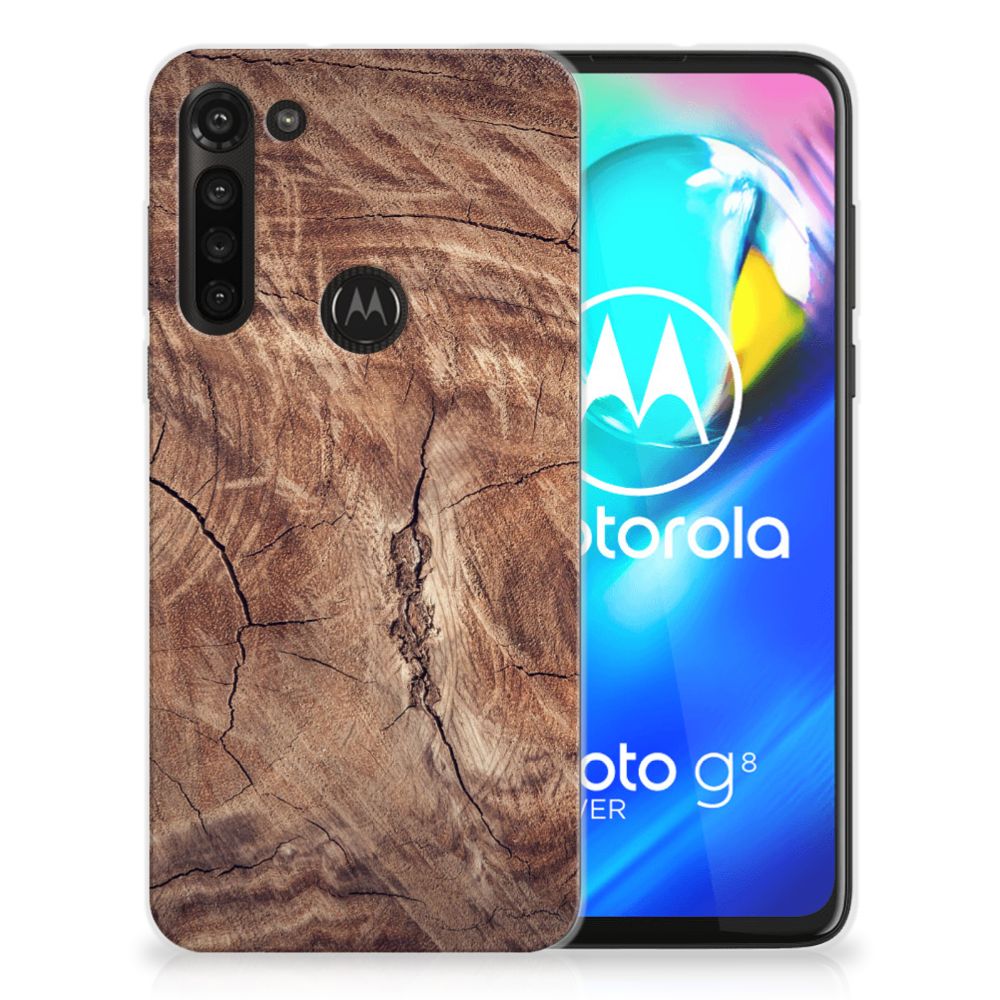 Motorola Moto G8 Power Bumper Hoesje Tree Trunk