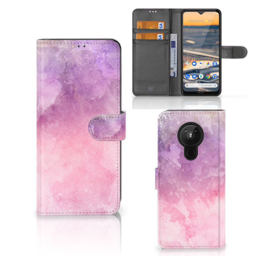 Hoesje Nokia 5.3 Pink Purple Paint