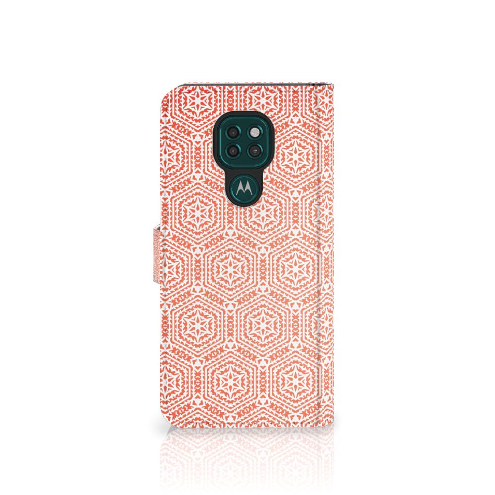 Motorola Moto G9 Play | E7 Plus Telefoon Hoesje Pattern Orange