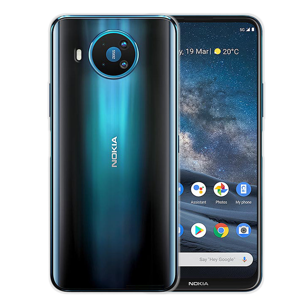 Back Cover Nokia 8.3 Siliconen Hoesje Doorzichtig