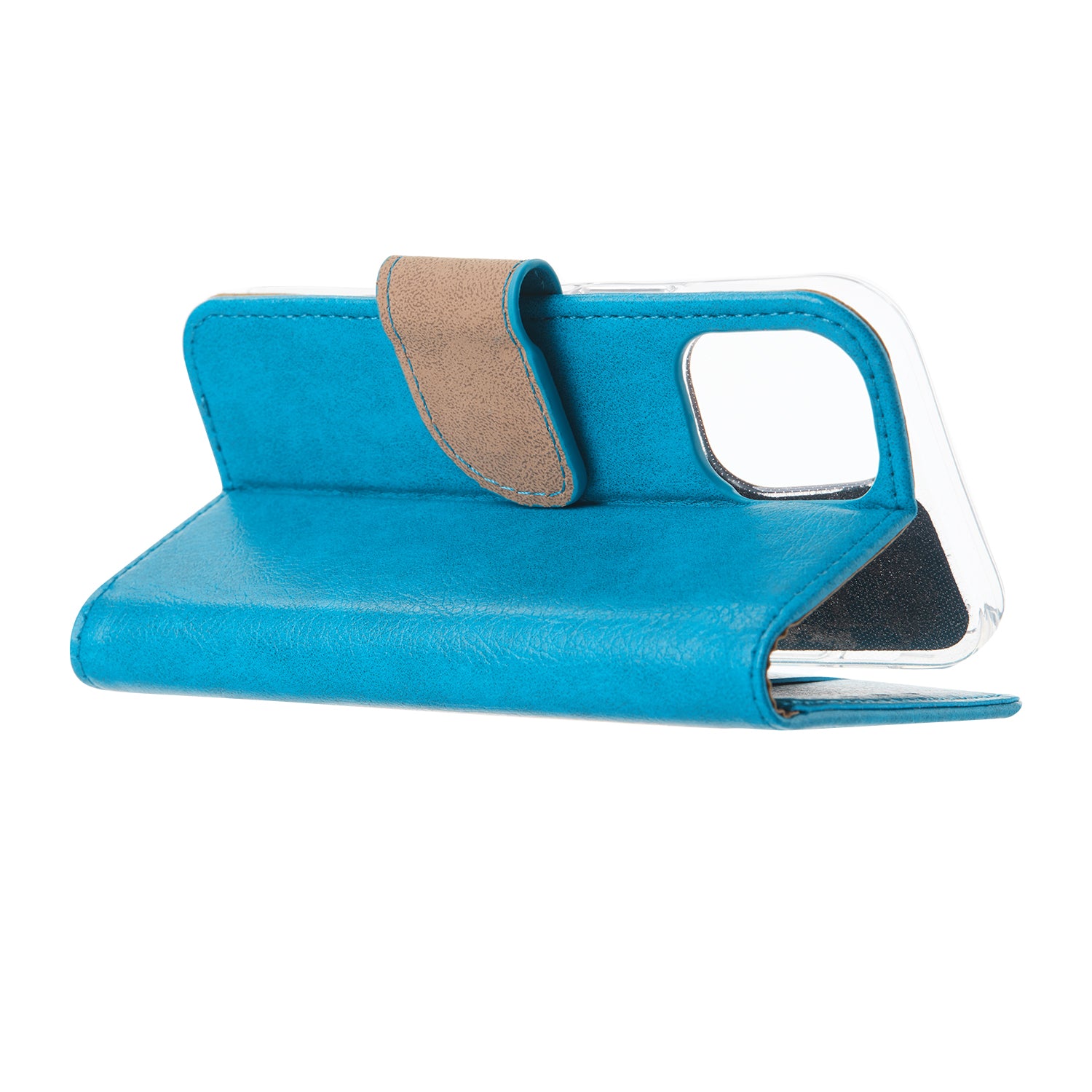 Bookcase iPhone 12 Mini Turquoise met Standaard