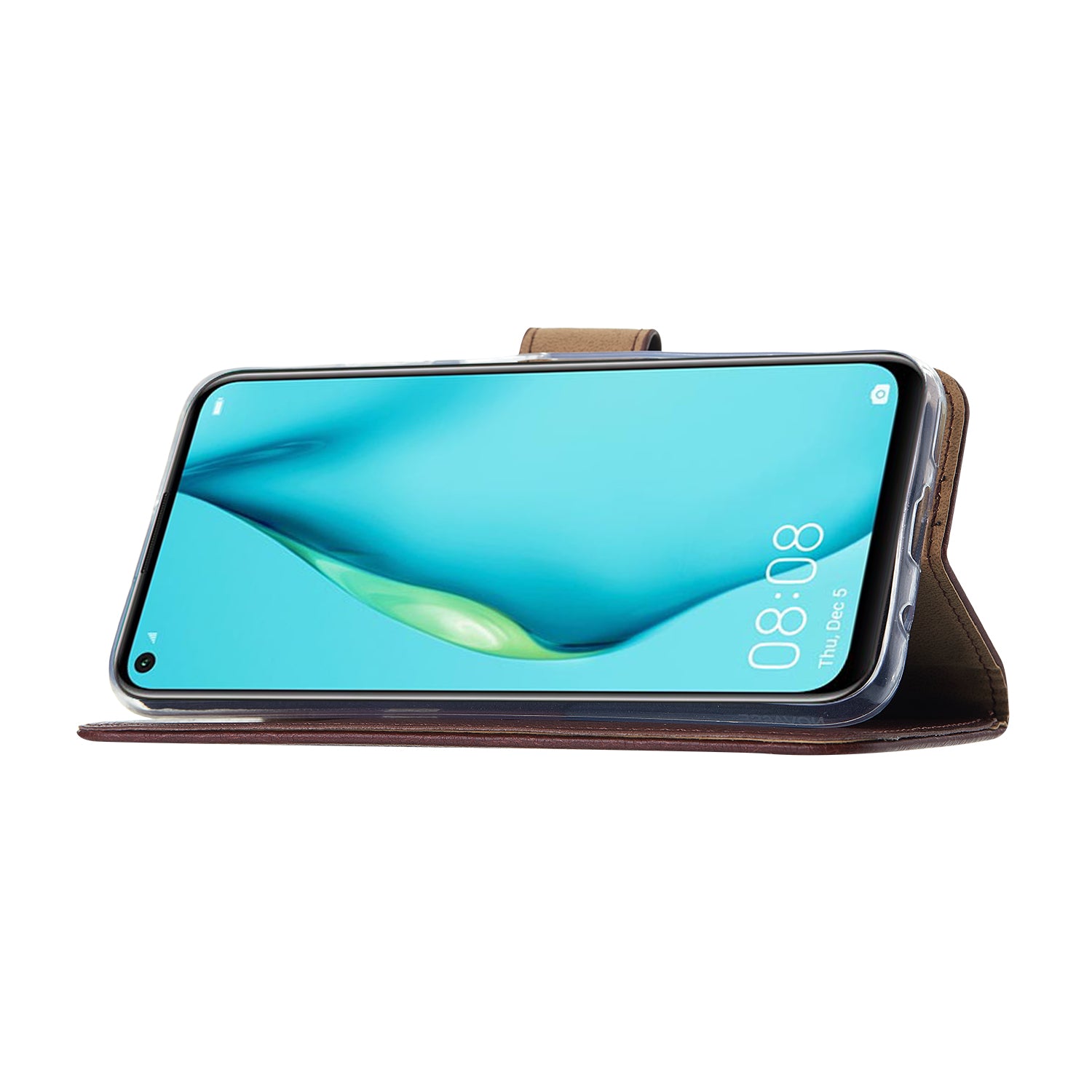 Wallet Case Huawei P40 Lite Wijnrood met Pasjeshouder