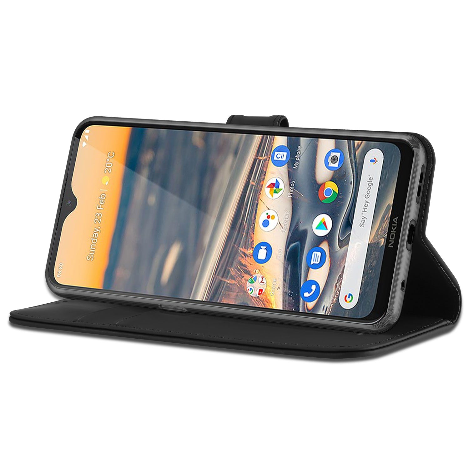 Nokia 5.3 Bookcase Zwart met Pasjeshouder