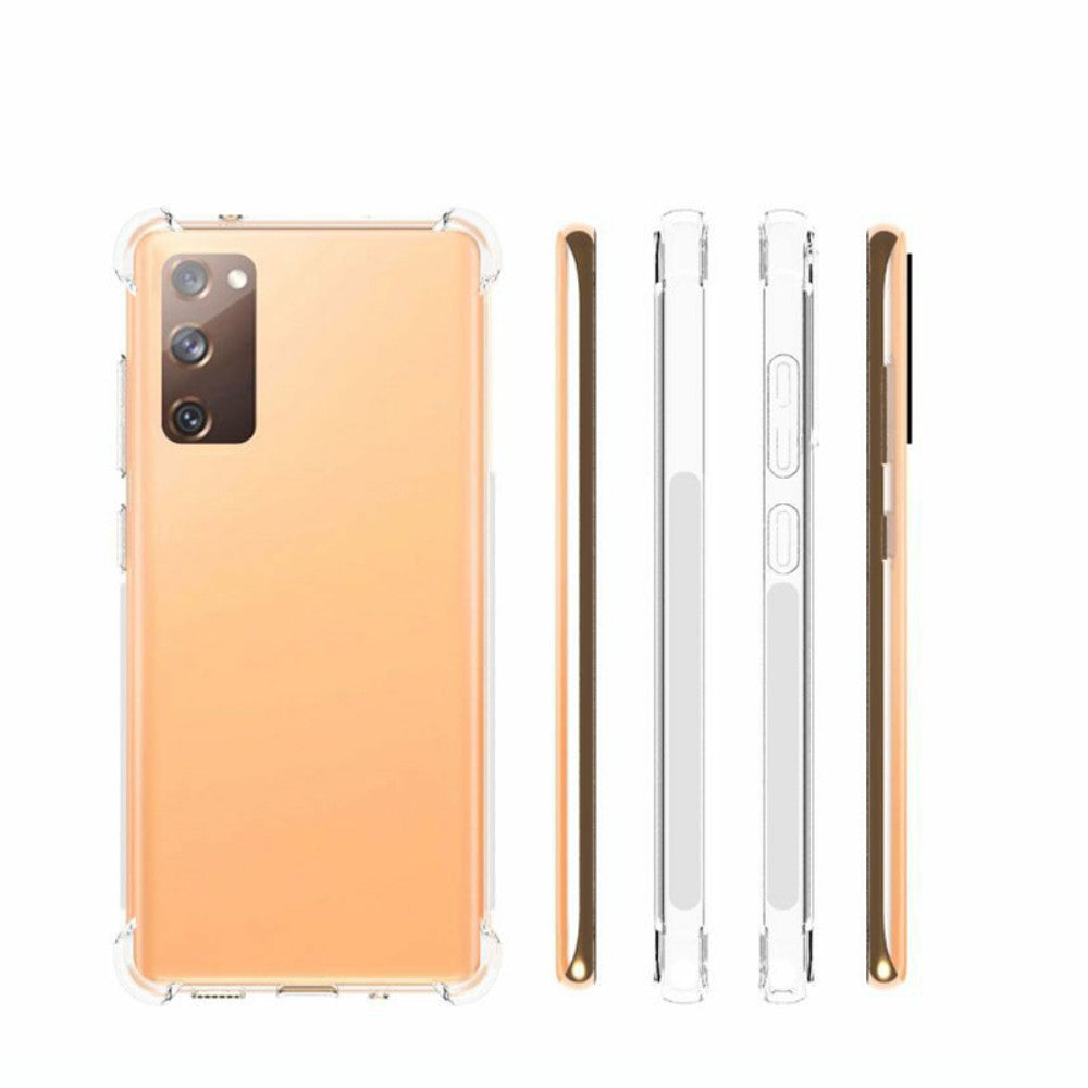 Galaxy S20 FE Anti-Shock Back Case Siliconen Transparant 