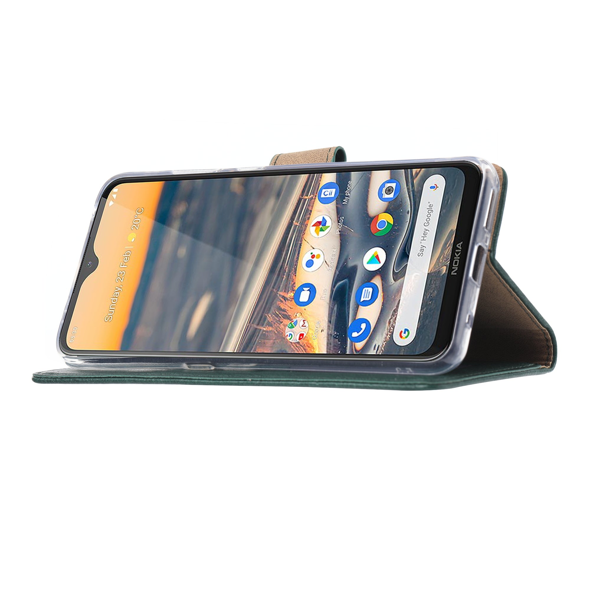 Book Case Nokia 5.3 Groen met Standaard