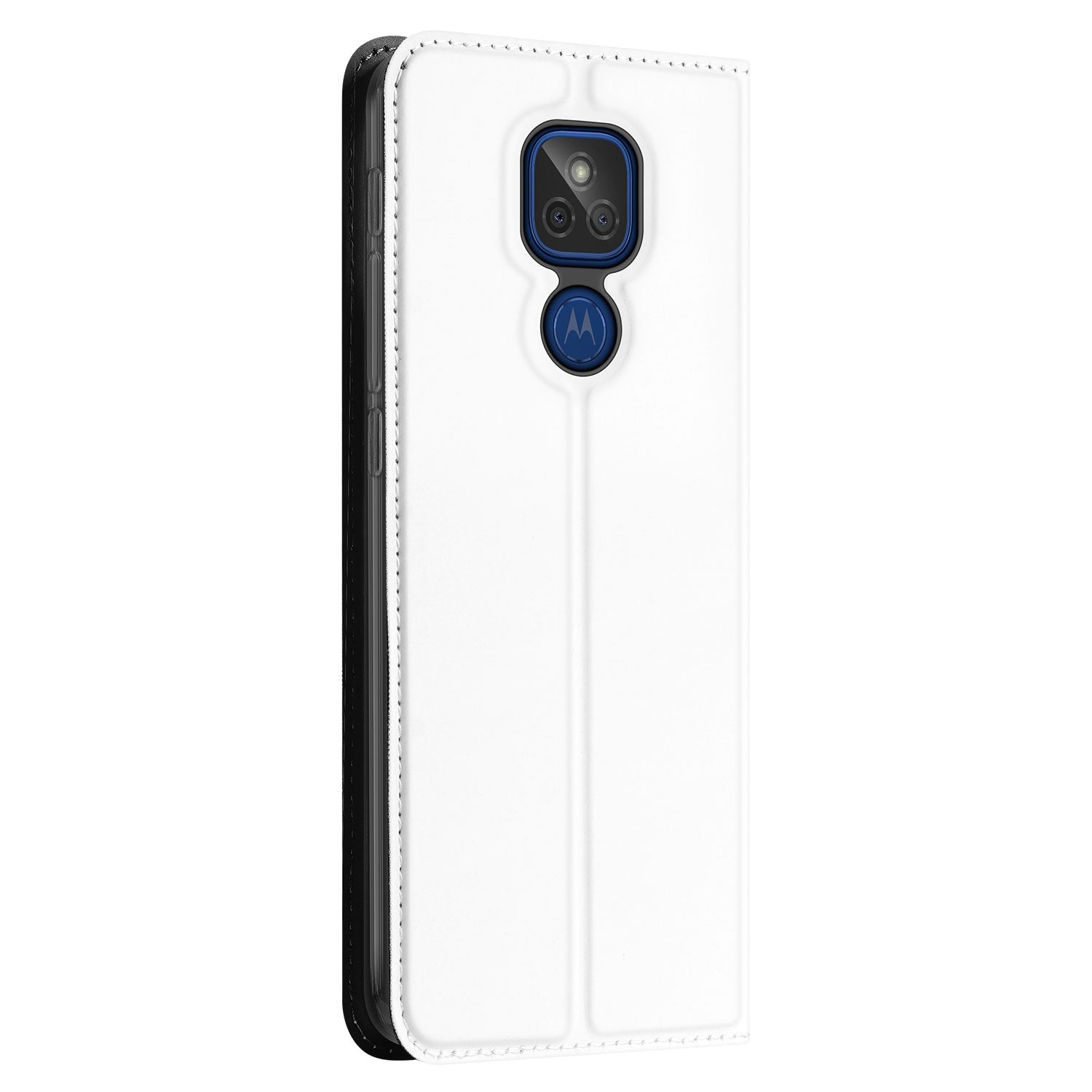 Motorola Moto G9 Play Book Cover Wit met Pasjehouder