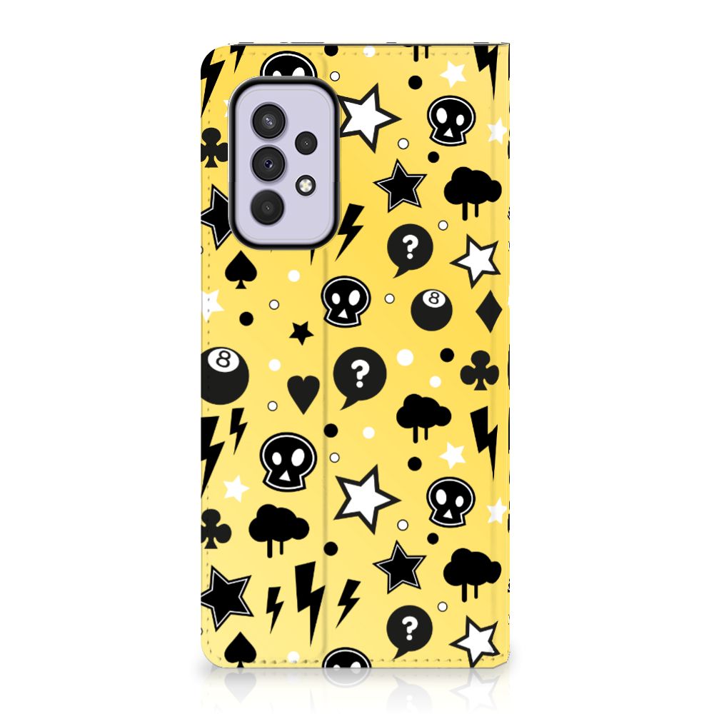 Mobiel BookCase Samsung Galaxy A33 5G Punk Geel - B2C Telecom