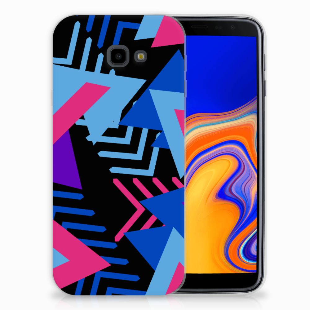 Samsung Galaxy J4 Plus (2018) TPU Hoesje Funky Triangle