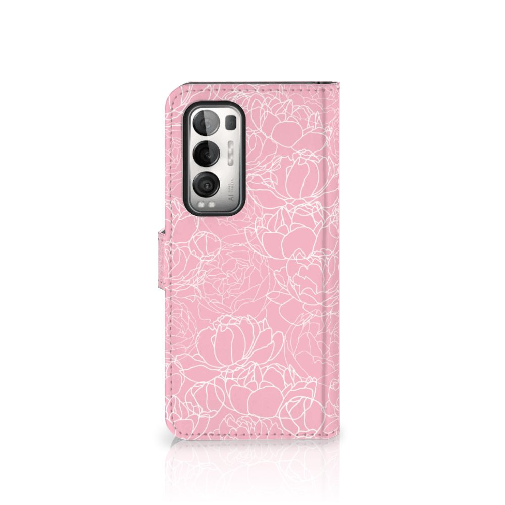 OPPO Find X3 Neo 5G Hoesje White Flowers