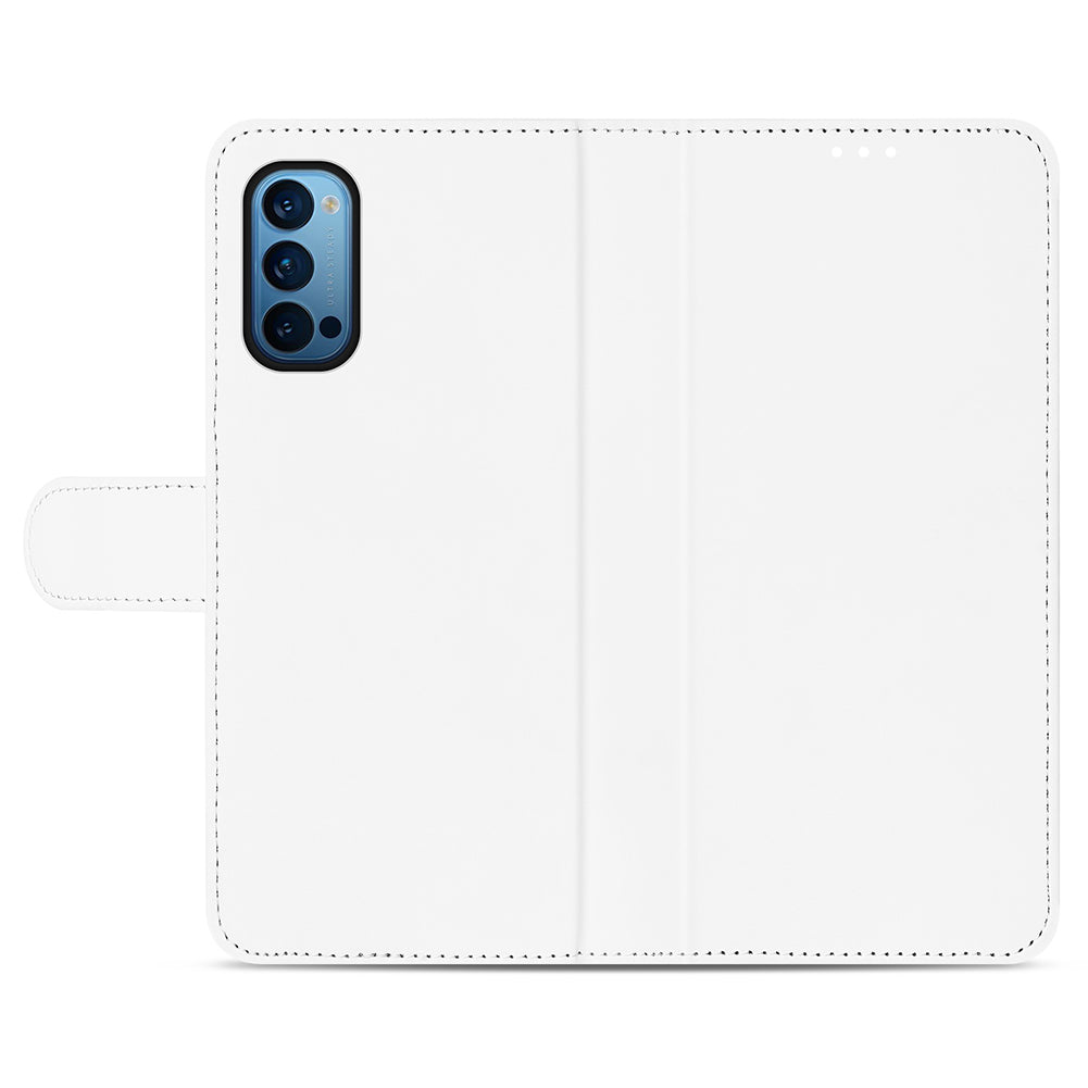 Book Case Hoesje OPPO Reno 4 Pro 5G Wit met Pasjeshouder