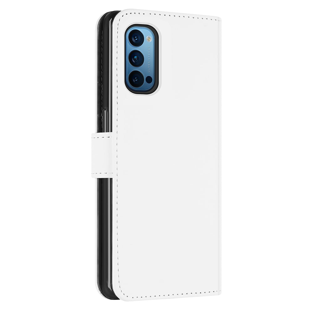 Book Case Hoesje OPPO Reno 4 Pro 5G Wit met Pasjeshouder