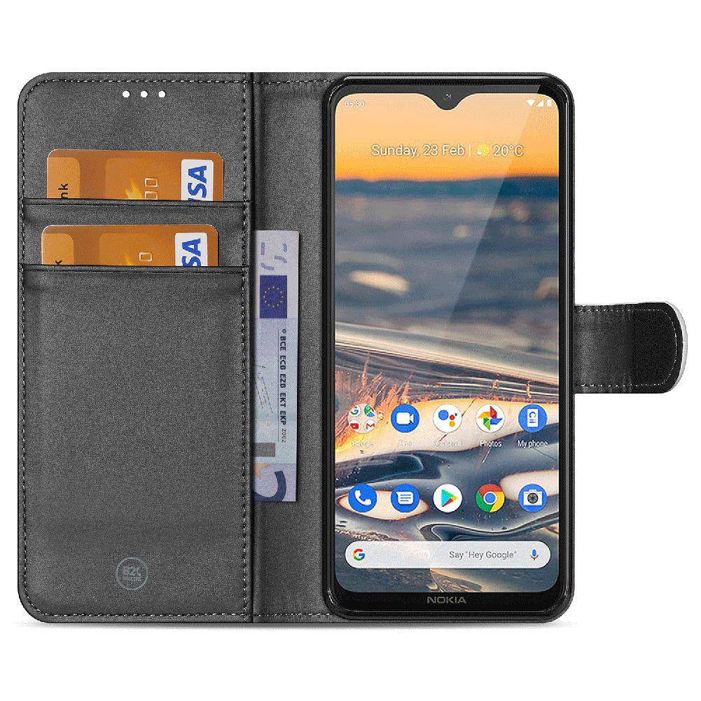 Telefoonhoesje Nokia 5.3 Wallet Bookcase Wit met Pasjeshouder