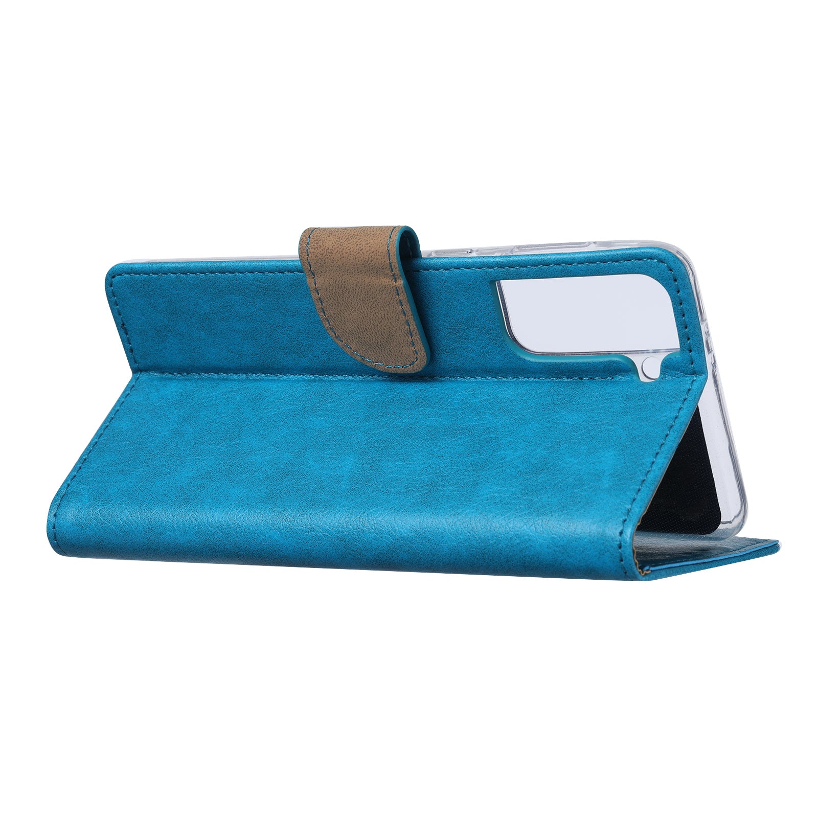 Galaxy S21 Ultra Hoesje Turquoise met Pasjeshouder