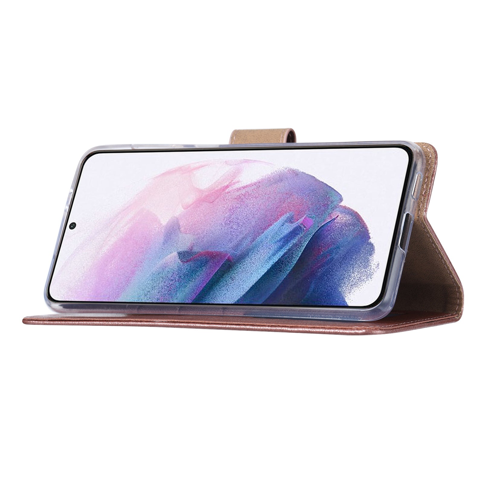 Hoesje Galaxy S21 Plus Goud met Pasjeshouder