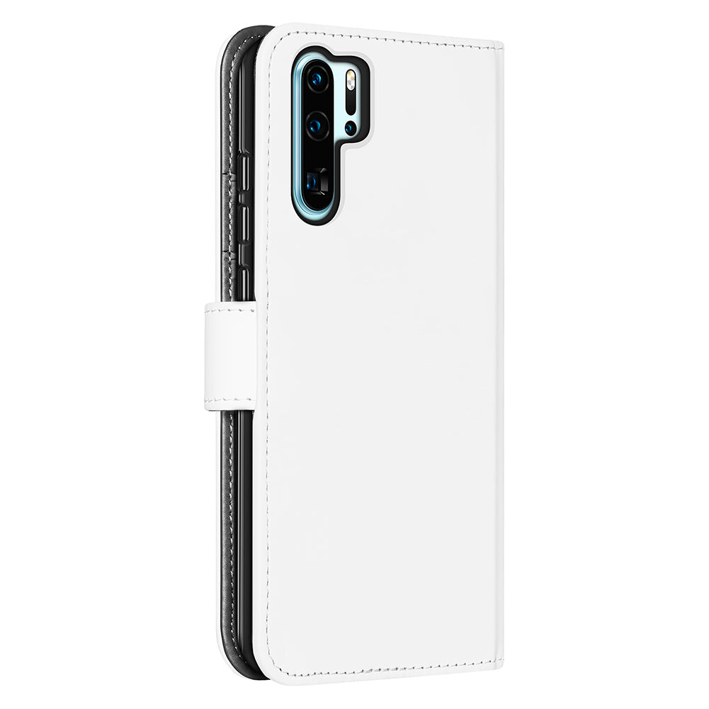 Huawei P30 Pro Telefoonhoesje Wit met Pasjeshouder