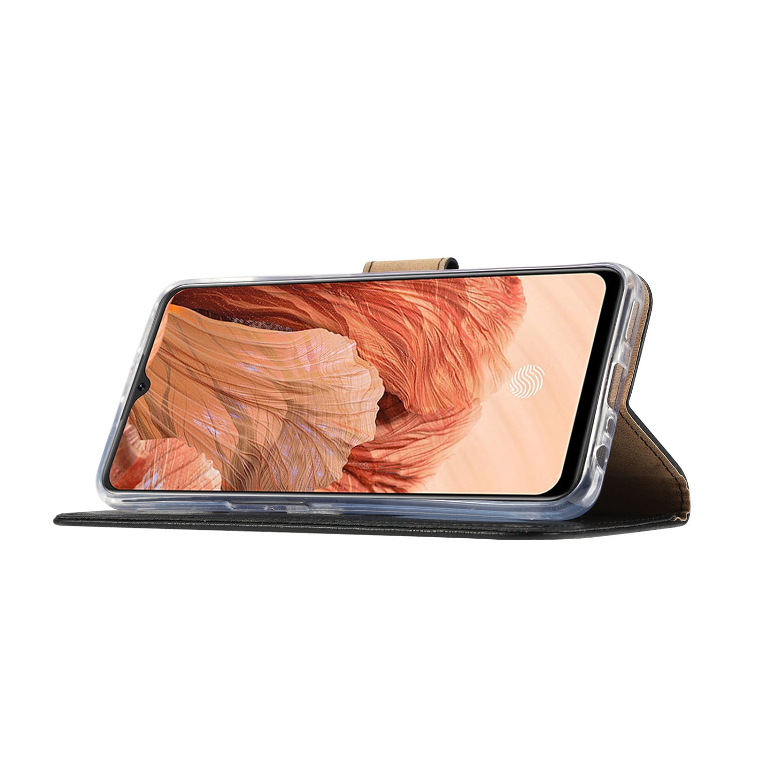 OPPO F17 Hoesje Zwart met Pasjeshouder