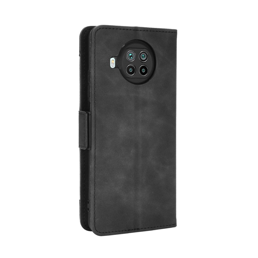 Xiaomi Mi 10T Lite Wallet Case Hoesje Zwart met Standaard