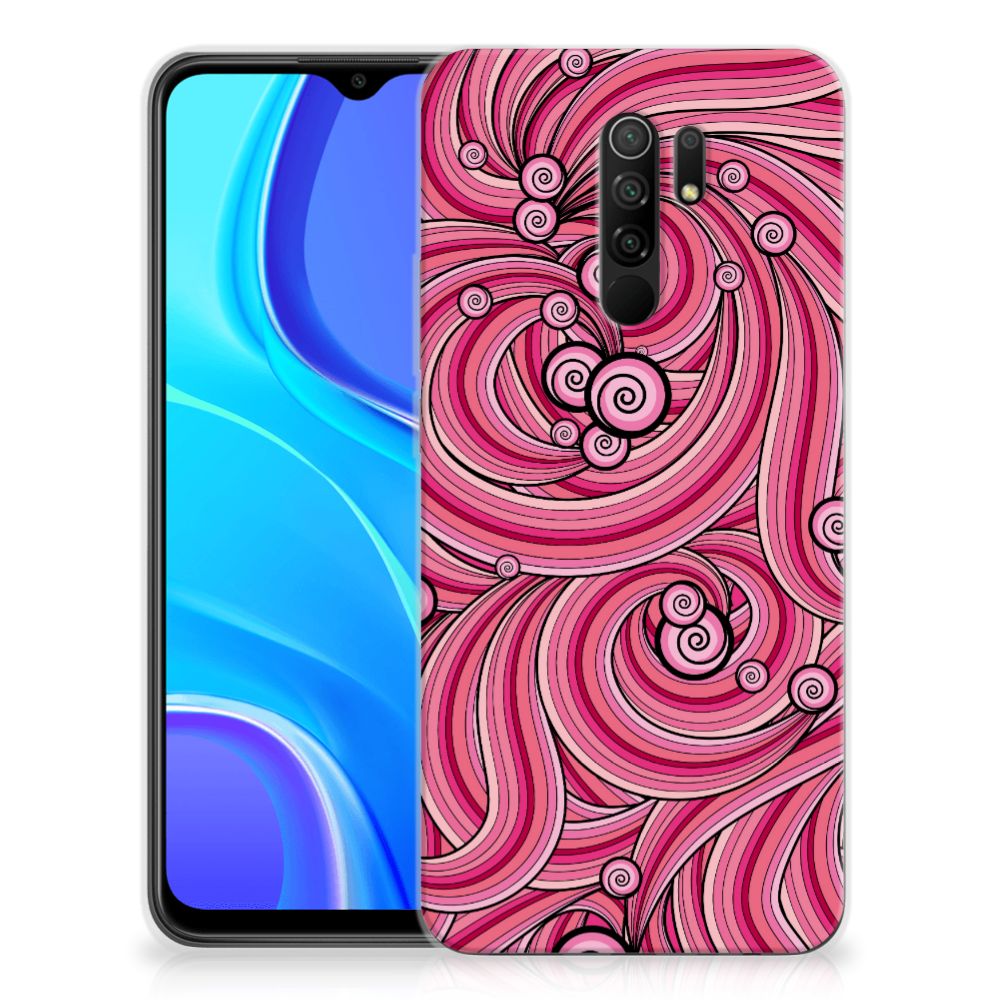 Xiaomi Redmi 9 Hoesje maken Swirl Pink B2C Telecom
