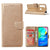 Book Cover Motorola Moto G8 Power Goud met Standaard