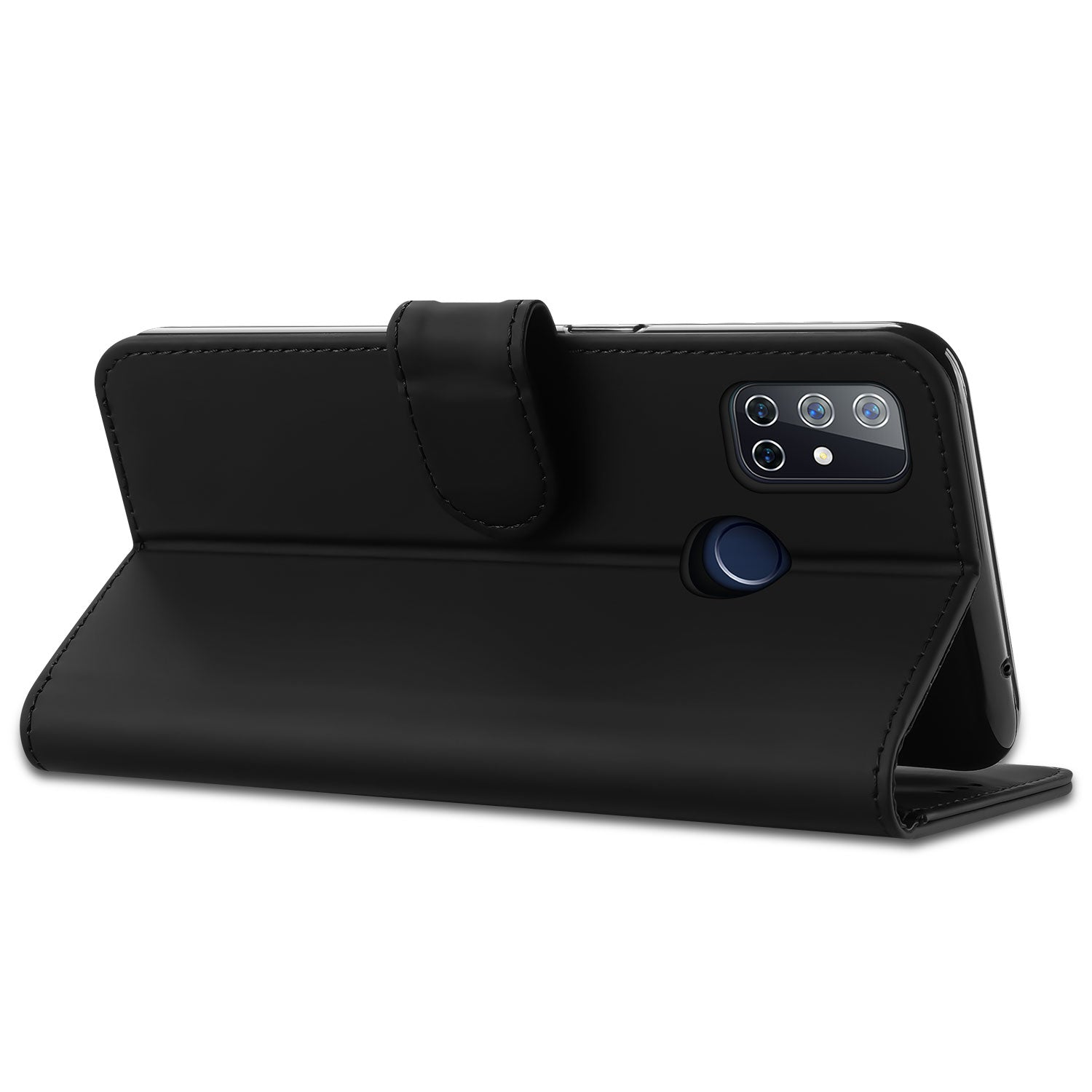 OnePlus Nord N10 5G Hoesje Zwart met Pasjeshouder