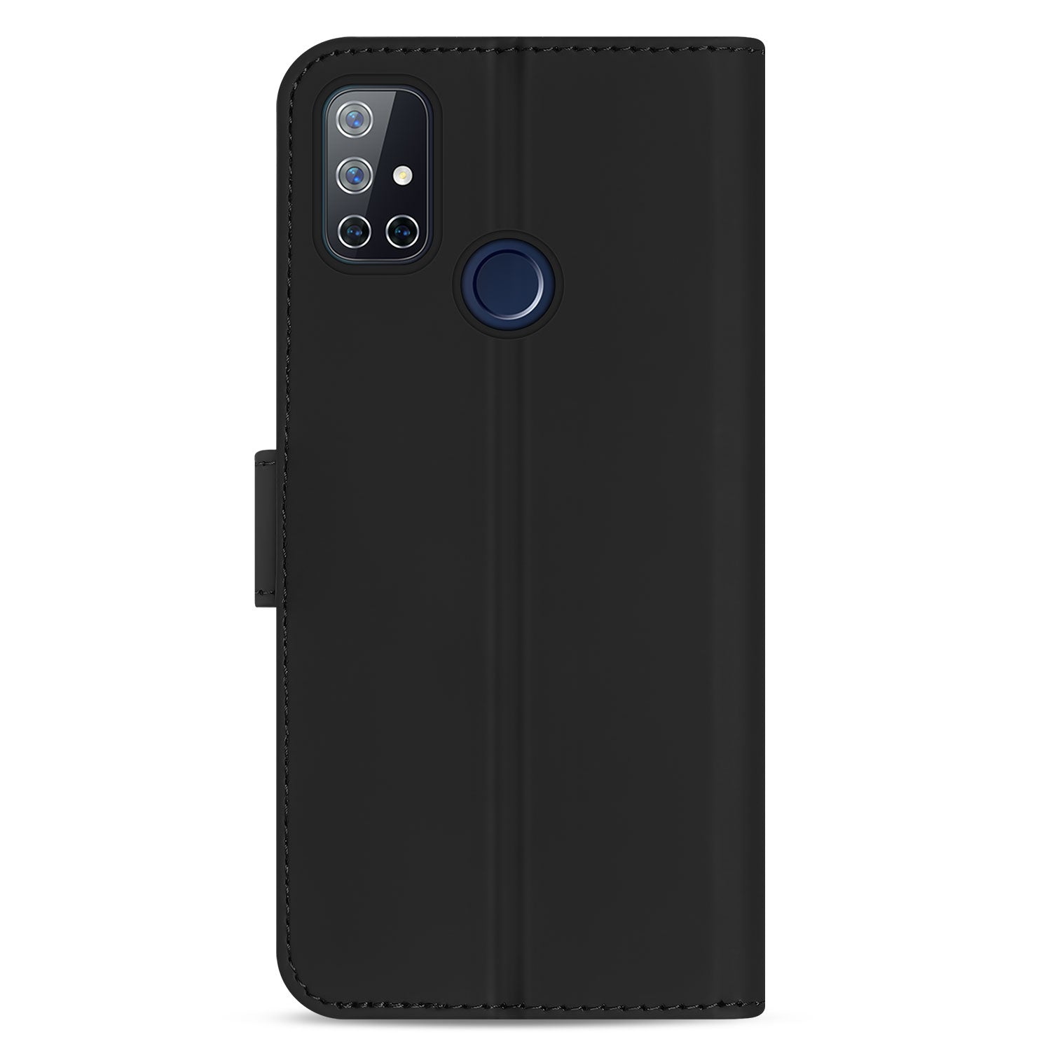 OnePlus Nord N10 5G Hoesje Zwart met Pasjeshouder