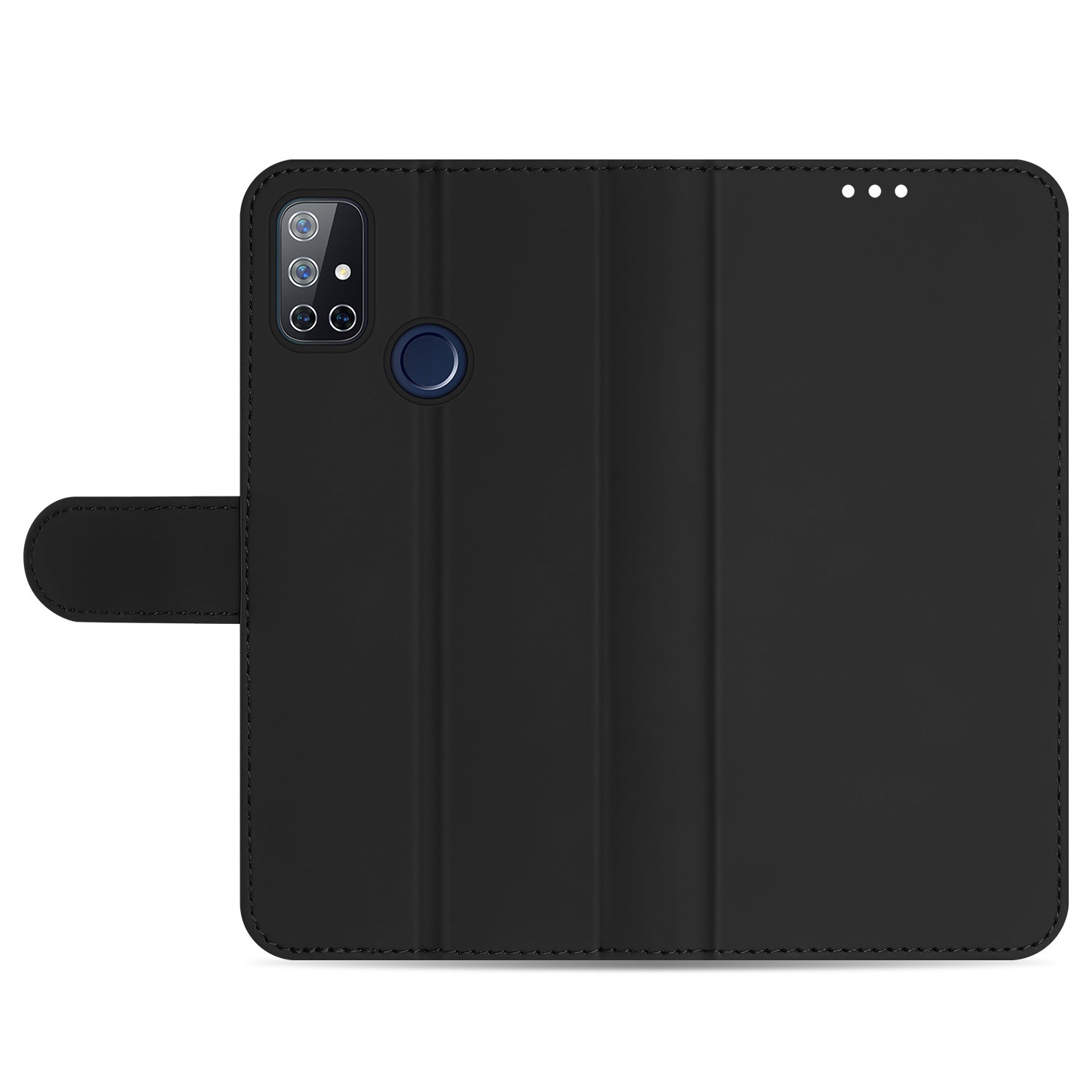 OnePlus Nord N10 5G Hoesje Zwart met Pasjeshouder