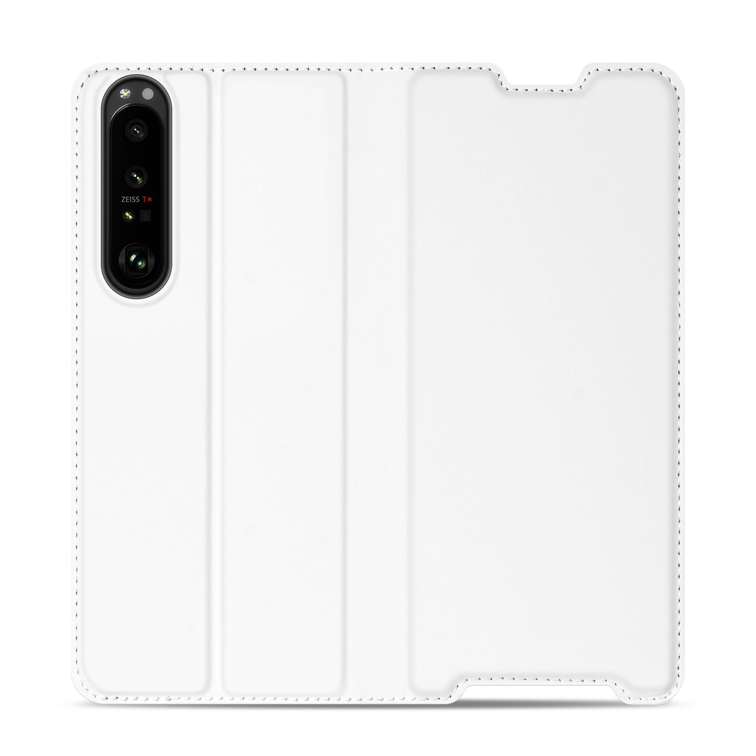 Sony Xperia 1 III Stand Case Hoesje Wit met Pashouder